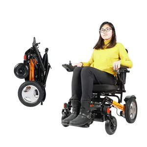 批发轻量级爬楼梯便携式电动轮椅残疾