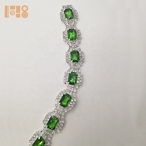 Acrylic Square <strong>Beaded</strong> <strong>Trims</strong> Green New 2025 Wedding Decoration Crystal <strong>Trim</strong> for Shoes Verified Suppliers Rhinestones 20 Yards - Product Image 4