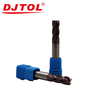 الأكثر مبيعاً DJTOL AET4LX10 أربعة مطاحن نهاية القطع المعدنية أداة تحول الخيط 45 hrc-60hrc صلابة أسود/برونزي/ذهبي - Product Image 5