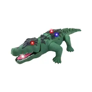 Crocodile Toy Battery Operated 16" Alligator with Moving Jaws, Lights and Realistic Sound