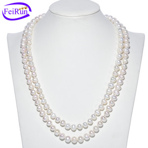 FEIRUN 2026 <span class=keywords><strong>Collana</strong></span> di Perle Vere a Forma di Patata Grado A 9mm in Offerta per Signore - Product Image 1