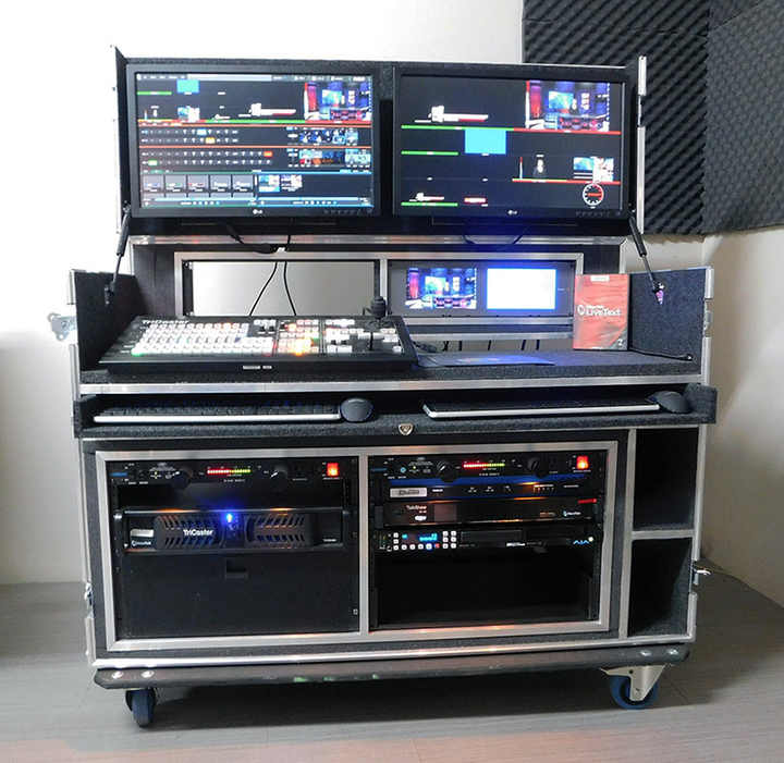 Media Image Control Flight Rack Case for Video Tricaster