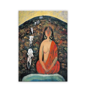 Peinture à l'huile sur toile de soie chinoise, œuvre d'art classique, faite à la main - Product Image 1