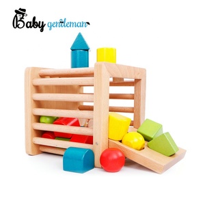 <span class=keywords><strong>Montessori</strong></span> <span class=keywords><strong>Cubo</strong></span> <span class=keywords><strong>de</strong></span> madera forma clasificador juguete para los niños Z12024F - Product Image 1