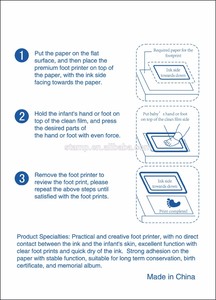 2025 Mới Sơ sinh dấu ấn bé dấu chân mực Pad và dấu tay inkless dấu chân Kit khung ảnh Kit huellas Bebe inkless Pad - Product Image 6