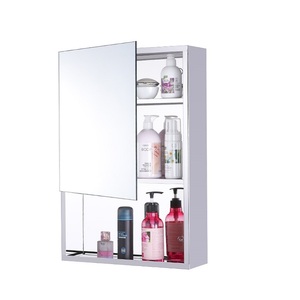 Petit coin salle de bain armoire en acier inoxydable miroir armoire - Product Image 2
