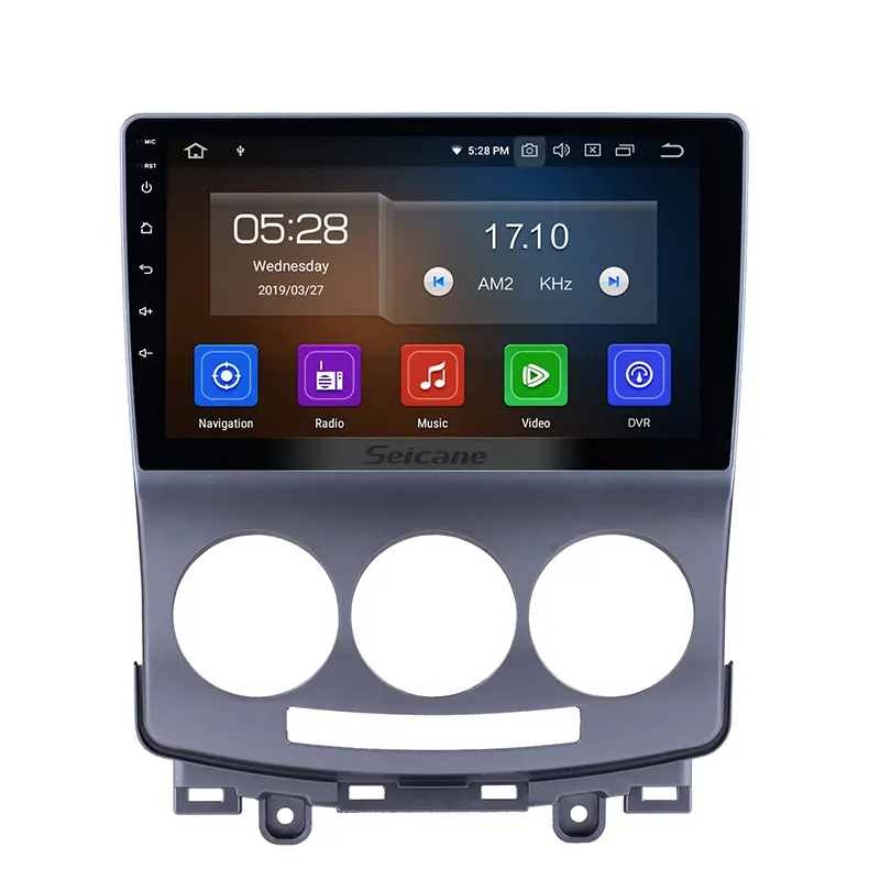 9 дюймов Android 9,0 сенсорный экран GPS Navi Стерео для 2005-2010 Mazda 5 сиденье автомобиля искусственная кожа с Wi-Fi, BT Музыка USB поддержка DAB SWC DVR