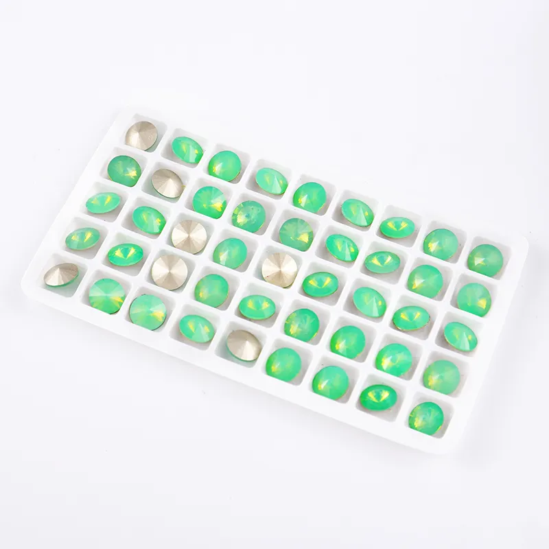 Groothandel K9 Glas Rivoli crystal Rhinestones Ronde Facet Point Terug Glas Stone Kralen Voor Sieraden Maken Accessoires