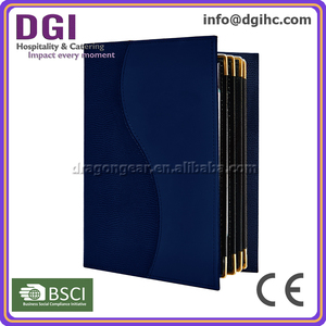 Venta directa de fábrica de menú de <span class=keywords><strong>restaurante</strong></span> de <span class=keywords><strong>las</strong></span> fundas de cuero hecho en china alibaba - Product Image 6