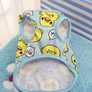 Chaleco con estampado <span class=keywords><strong>de</strong></span> pato para cachorro, ropa fina y transpirable <span class=keywords><strong>de</strong></span> algodón puro para perro y gato, novedad <span class=keywords><strong>de</strong></span> 2022 - Product Image 3
