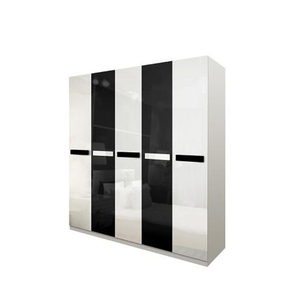 Set di Mobili per <span class=keywords><strong>Camera</strong></span> da Letto in MDF: Letto da 1,5 Metri, Armadio a 5 Ante, <span class=keywords><strong>Due</strong></span> Comodini, Toeletta con Sgabello - Product Image 2