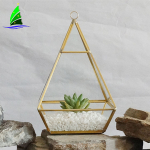 Kunden spezifische hängende kupfer klare geometrische Glaster rarium Großhandel - Product Image 2