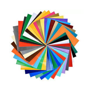 Dernière conception personnalisée 12X12 brillant mat auto-adhésif soutenu artisanat couleur feuilles de vinyle pour la découpe - Product Image 5