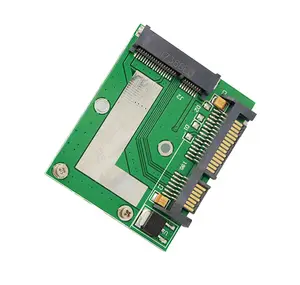 MSATA Mini Pcie SSD 5Cm Setengah Tinggi Ke Kartu Riser SATA3 Antarmuka 2.5 Inci