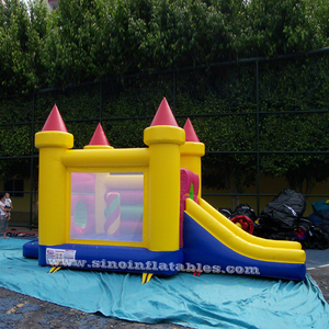 Popular castillo de <span class=keywords><strong>salto</strong></span> comercial al aire libre amarillo juegos inflables combo - Product Image 2