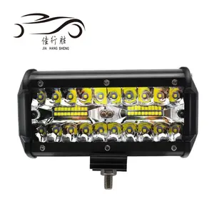 JHS Pasokan Pabrik 7 Inch 120W 3 Baris Lampu Kerja LED 6000K 9-36V 120W Led Light Bar untuk Truk Offroad Bar Lampu Led untuk Mobil