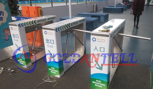 Barrière tourniquet automatique en acier inoxydable avec système de contrôle d'accès électronique - Product Image 3