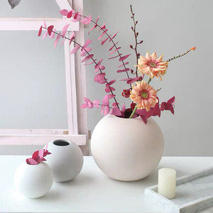 गेंद के आकार कस्टम लोगो chaozhou पौधों के लिए घर सजावटी चीनी मिट्टी vases - Product Image 4