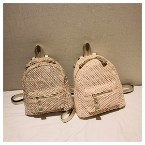 2019 Venta caliente de moda de las mujeres, mini pu ganchillo paja mochila - Product Image 5
