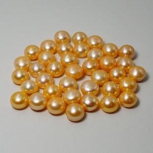 6.5-7ธรรมชาติวัฒนธรรมน้ำจืดรอบย้อมจีนโกลเด้นหลวมมุก - Product Image 3