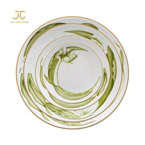 Placas bordeadas borde impresas aduana barata del cargador del oro blanco para casarse <span class=keywords><strong>el</strong></span> <span class=keywords><strong>restaurante</strong></span> usado - Product Image 5