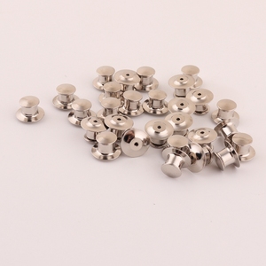 <span class=keywords><strong>Precio</strong></span> barato color plata latón bloqueo cabeza plana solapa pin trasero al por mayor - Product Image 3