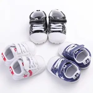 Hao Baby China Wholesale 0-1 Years Old Children Casual Kids Baby Canvas Shoes