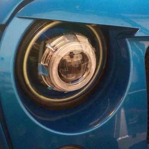 Angel Eye Phares pour Jeep Wrangler <span class=keywords><strong>JK</strong></span> 3 Couche Ouverture Jour Éclairage LED Ange Yeux Allumer <span class=keywords><strong>La</strong></span> Lumière Phare - Product Image 6