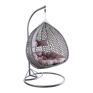 2019 nuovopiù cliccato Patio Uovo Sedia Da Giardino In Rattan di Vimini Mobili Da Giardino di Lusso Doppio Posti Appeso Altalena Sedia con Cuscino Amaca - Product Image 4