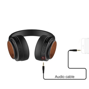 De haute qualité en bois sans fil salut fi stéréo annulation active du bruit bluetooth casque - Product Image 1