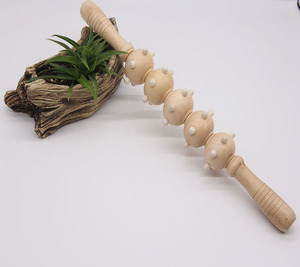 Mini Rullo di Massaggio di legno Bastone Muscolare sollievo per Mano Del Piede della Gamba posteriore - Product Image 1