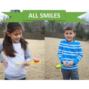 Jeu de <span class=keywords><strong>course</strong></span> 4-en-1 avec sac de plein air, pour les enfants, ruban de <span class=keywords><strong>course</strong></span> pour les jambes, œufs, <span class=keywords><strong>cuillère</strong></span>, sac de haricots - Product Image 4