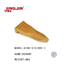 निर्माता आपूर्ति 61N8-31310RC R290 R225-9 खुदाई भागों के लिए बाल्टी दांत