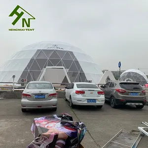 Carpas de cúpula de eventos al aire libre personalizadas para exhibiciones de autos con puerta de vidrio templado y PVC impermeable