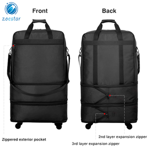 Leggero Carry-on Valigia Grande Capacità Espandibile Indumento Pieghevole Tote Rotolamento Duffel di <span class=keywords><strong>Viaggio</strong></span> Dei Bagagli Del Sacchetto - Product Image 3