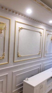 <span class=keywords><strong>Corniche</strong></span> <span class=keywords><strong>murale</strong></span> décorative de plafond d'usine de la Chine et moulage de rail de Dado de chaise pour la décoration d'hôtel - Product Image 3
