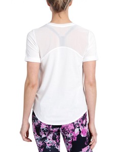 El logotipo del OEM diseño en blanco liso de manga corta de las mujeres de verano <span class=keywords><strong>Mujer</strong></span> camiseta - Product Image 4