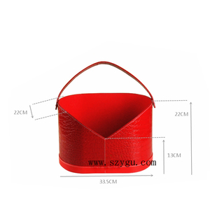 Factory Supplier Handmade Storage Basket Christmas Gift Basket Decorative PU Leather <strong>Easter</strong> Basket <strong>Hamper</strong> - Product Image 5