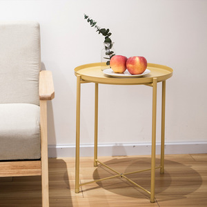 Ferro Balcone <span class=keywords><strong>Tavolino</strong></span> Da Caffè Piccola Rotonda Multi-funzione Tavola Rotonda Per Il Sofà Lato Soggiorno - Product Image 6