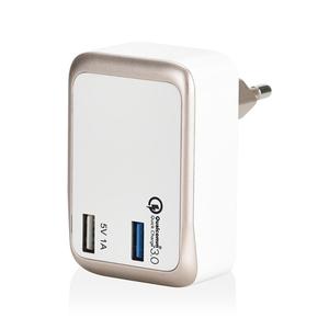 2017 Qualcomm carga rápida 3.0 2.0 5v1a con QC 3.0 dual USB Travel QC 3.0 cargador de pared - Product Image 1