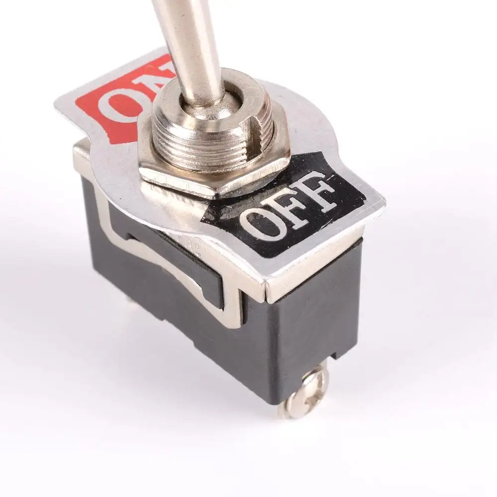 Supply 12 Volt SPST Heavy Duty Toggle Flick Switch ON/OFF Car Dash Light Metal switch push button