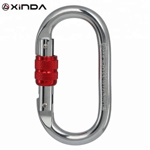<span class=keywords><strong>Xin</strong></span> 25kN pesado oval tornillo puerta de acero inoxidable mosquetón escalada senderismo - Product Image 1