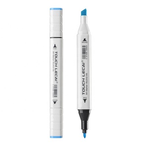 Spidol Gambar Seni Dual-Head OEM 204 Warna, Spidol Sketsa Animasi dengan Ujung Pena Impor Jepang, Kemasan Longgar - Product Image 6
