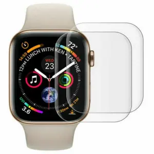 3d Gebogen UV-Vloeistof Volledige Dekking Gehard Glas Schermbeschermer Voor Apple Watch Serie 87654321