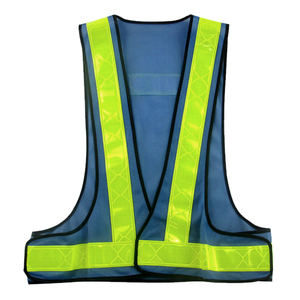 PVC safety <span class=keywords><strong>running</strong></span> vest chalecos reflectivos azul <span class=keywords><strong>de</strong></span> seguridad para pasear andar - Product Image 1