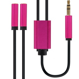 Aux óptico serie RS232 <span class=keywords><strong>Jack</strong></span> serpiente <span class=keywords><strong>3</strong></span>,<span class=keywords><strong>5mm</strong></span> de dos puertos de vídeo con Control de volumen de <span class=keywords><strong>Audio</strong></span> <span class=keywords><strong>Cable</strong></span> - Product Image 1