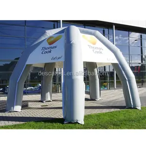 Air sealed inflatable trade show canopy tent/inflatable spider arch tent with printing