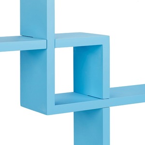 MDF barato cuadrado azul bordes flotante de madera estante de pared - Product Image 5