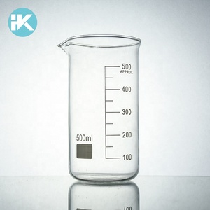 Huke Personnalisé forme haute boro 3.3 500 ml verre bécher gradué - Product Image 1