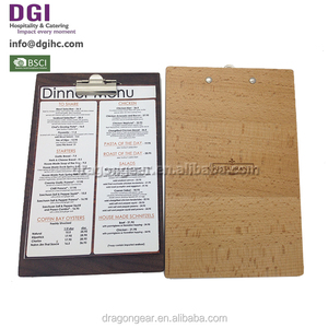 planche de bois pas cher 4 trous en métal clip équipement de <span class=keywords><strong>restaurant</strong></span> en bois menu titulaire conseils pour le monde entier - Product Image 1